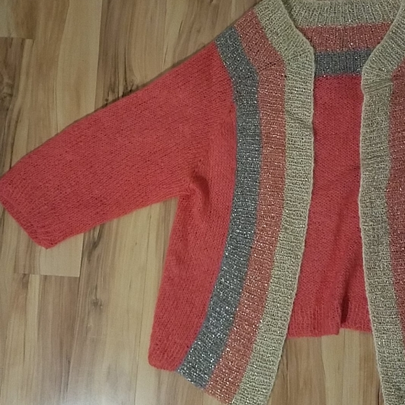 Vintage 50s Handmade Knit Sweater Shurg - Picture 4 of 10